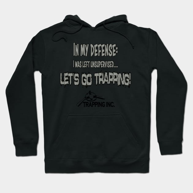 I was left unsupervised grey Hoodie by Trapping Inc TV